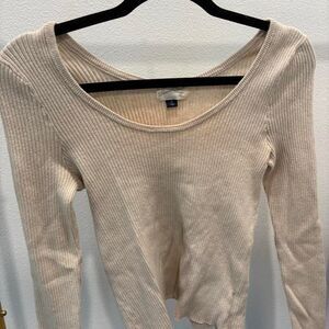 Universal-thread Women's Cream and Tan Top